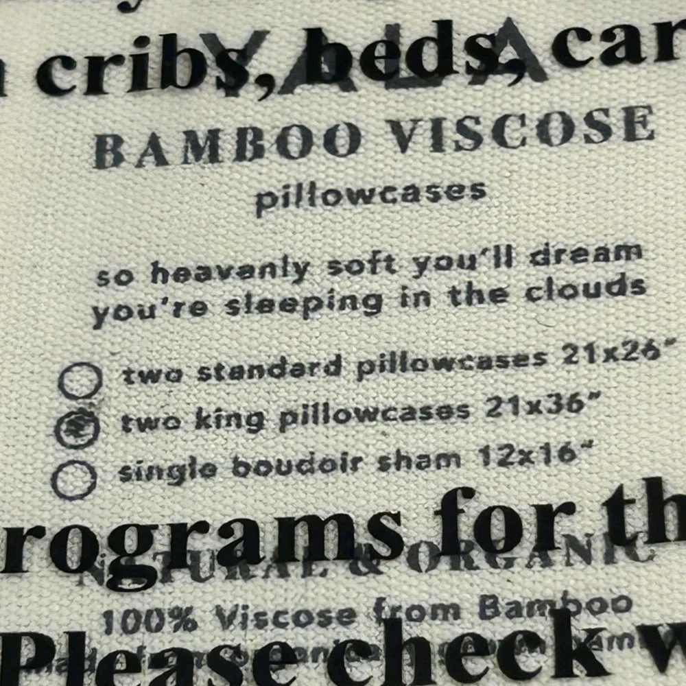 Yala Bamboo Viscose Twill Pillowcases King Driftwood Gray Set Of 2 Organic